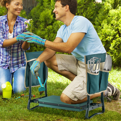 KneelWell Ergonomic Garden Kneeler & Seat - Padded Stool with Handles