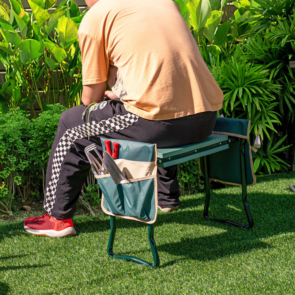 KneelWell Ergonomic Garden Kneeler & Seat - Padded Stool with Handles